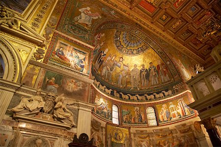 Santa Maria in Trastevere, Rome, Italy Stock Photo - Rights-Managed, Code: 700-01596109