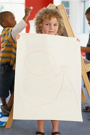 simsearch:700-01295913,k - Child Showing Artwork at Daycare Stock Photo - Rights-Managed, Code: 700-01593796
