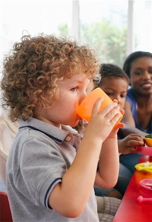 Children Eating at Daycare Stock Photo - Rights-Managed, Code: 700-01593811
