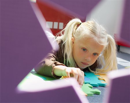Girl Playing at Daycare Stock Photo - Rights-Managed, Code: 700-01593834
