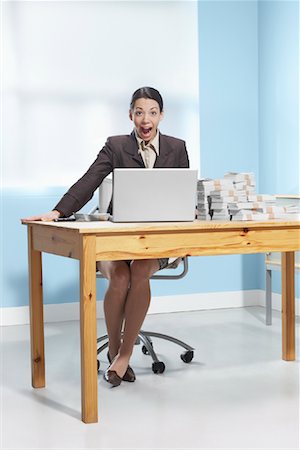 Businesswoman at Desk Foto de stock - Con derechos protegidos, Código: 700-01606305