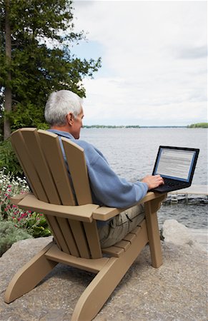 simsearch:700-01163568,k - Man at the Cottage, Using Laptop Computer Stock Photo - Rights-Managed, Code: 700-01615217