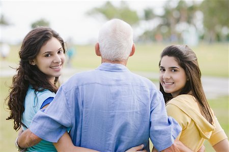 simsearch:700-00550580,k - Granddaughers with Grandfather Stock Photo - Rights-Managed, Code: 700-01615319