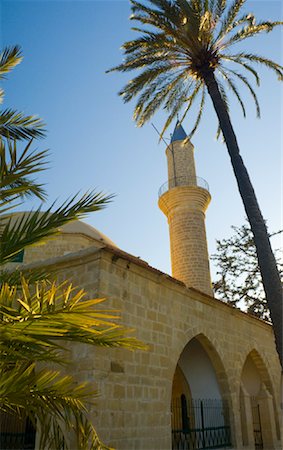 famous building with minaret - Hala Sultan Tekke, Near Larnaca, Cyprus Stock Photo - Rights-Managed, Code: 700-01616592