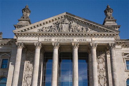 Reichstag Facade, Berlin, Germany Stock Photo - Rights-Managed, Code: 700-01616992