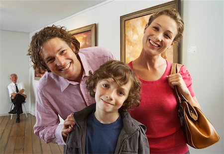 Family in Art Gallery Stock Photo - Rights-Managed, Code: 700-01639947