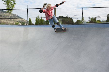 Skateboarder on Ramp Stock Photo - Rights-Managed, Code: 700-01632843