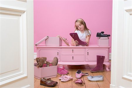 Girl in Bedroom Stock Photo - Rights-Managed, Code: 700-01633206