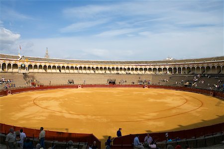 stadium and spectators - Overview of Bullfighting Ring, Andalucia, Sevilla, Spain Stock Photo - Rights-Managed, Code: 700-01645084