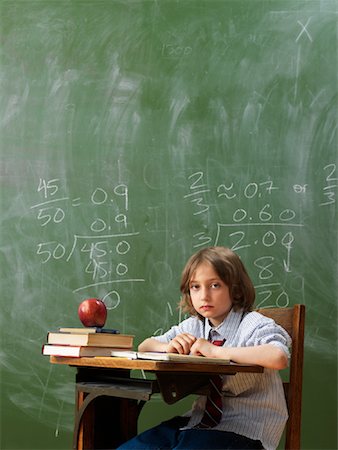 simsearch:700-01954522,k - Boy in School Desk Stock Photo - Rights-Managed, Code: 700-01646396