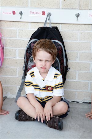 Angry Boy at School Stock Photo - Rights-Managed, Code: 700-01670797