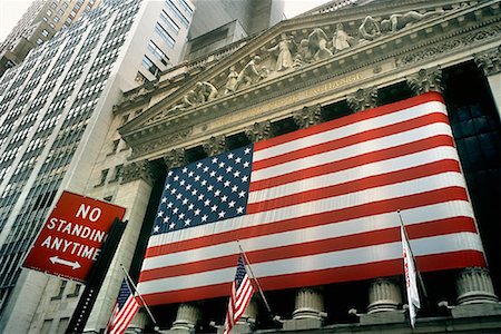 stock exchange building - New York Stock Exchange, New York City, New York, USA Stock Photo - Rights-Managed, Code: 700-01694072