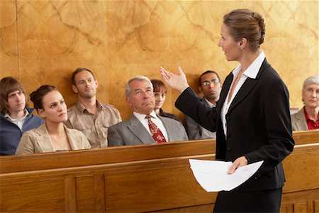 Lawyer Talking to Jury Stock Photo - Rights-Managed, Code: 700-01694965