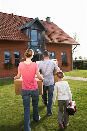 Family Carrying Boxes Stock Photo - Rights-Managed, Code: 700-01716525