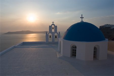 rooftop in greece - Santorini, Crete, Greece Stock Photo - Rights-Managed, Code: 700-01717732