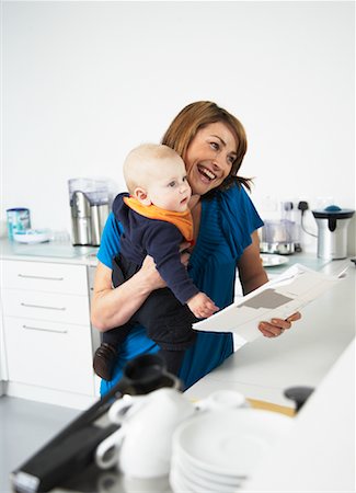 Mother Working From Home Stock Photo - Rights-Managed, Code: 700-01742588