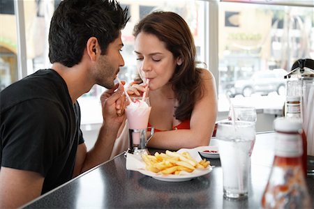 Couple in Restaurant Stock Photo - Rights-Managed, Code: 700-01787477