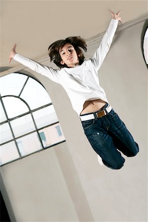 Boy Jumping Foto de stock - Con derechos protegidos, Código: 700-01788369