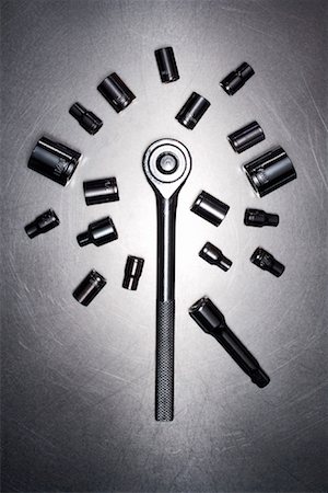 Still Life of Socket Wrench Stock Photo - Rights-Managed, Code: 700-01792288