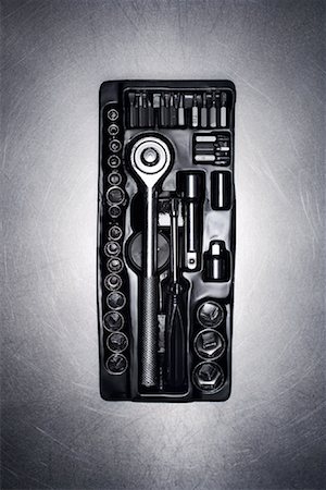 set (pair or group of things) - Still Life of Tool Kit Stock Photo - Rights-Managed, Code: 700-01792289