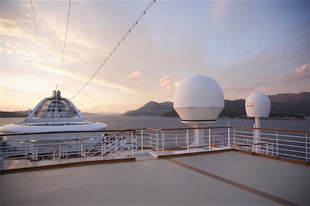 radar - Upper Deck of Cruise Ship Stock Photo - Rights-Managed, Code: 700-01792310