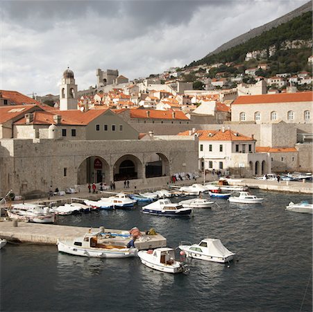 simsearch:700-00031108,k - Overview of City Harbor, Dubrovnik, Croatia Stock Photo - Rights-Managed, Code: 700-01792349
