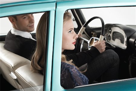 Couple in 1957 Dodge Regent Stock Photo - Rights-Managed, Code: 700-01828771
