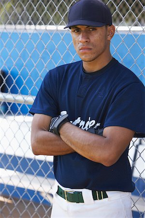 Portrait of Baseball Player Stock Photo - Rights-Managed, Code: 700-01838424