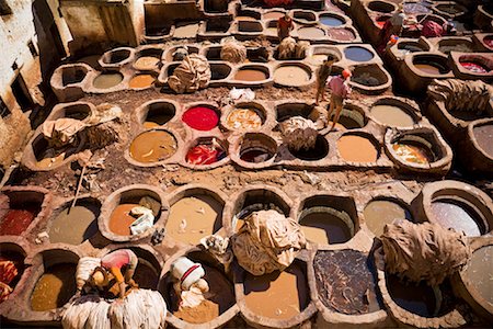Leather Tannery, Medina of Fez, Morocco Stock Photo - Rights-Managed, Code: 700-01879934