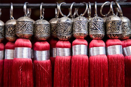 Tassels for Sale, Medina of Marrakech, Morocco Stock Photo - Rights-Managed, Code: 700-01879976