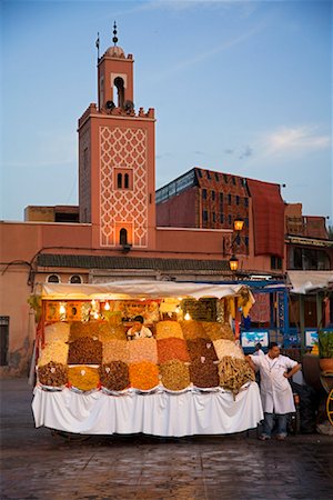 sunrise city street - Street Vendor in Jemaa El Fna, Medina of Marrakech, Morocco Stock Photo - Rights-Managed, Code: 700-01879993