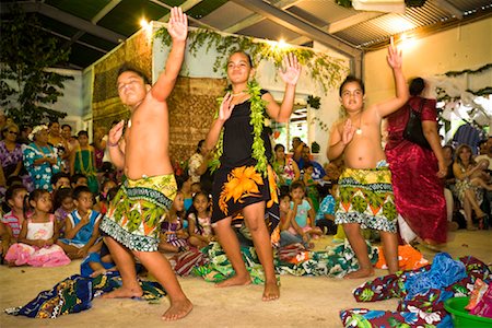 polynesian - Dancing Traditional Tame Dance at Niuean Wedding Reception, Niue Island, South Pacific Stock Photo - Rights-Managed, Code: 700-01880019