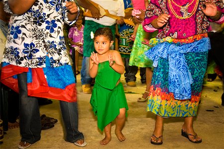 polynesian ethnicity - Dancing Traditional Tame Dance at Niuean Wedding Reception, Niue Island, South Pacific Stock Photo - Rights-Managed, Code: 700-01880021