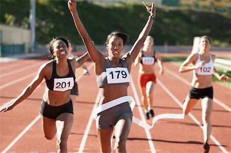 female sprinter - Track and Field Race Stock Photo - Rights-Managed, Code: 700-01954739