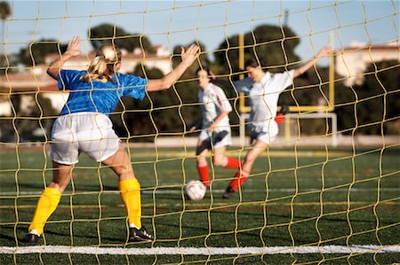 female playing soccer - Soccer Game Stock Photo - Rights-Managed, Code: 700-01955754