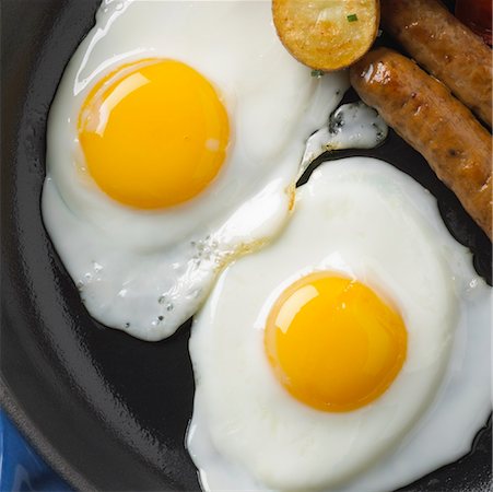 Eggs, Potatoes and Sausage Stock Photo - Rights-Managed, Code: 700-01955791