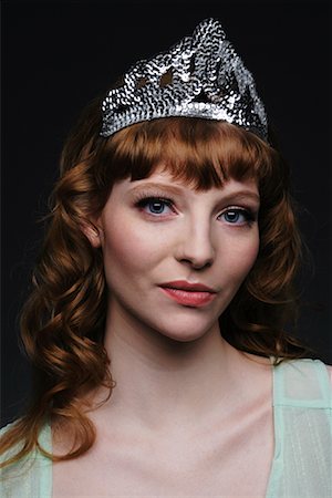 Portrait of Woman in Tiara Stock Photo - Rights-Managed, Code: 700-02010632