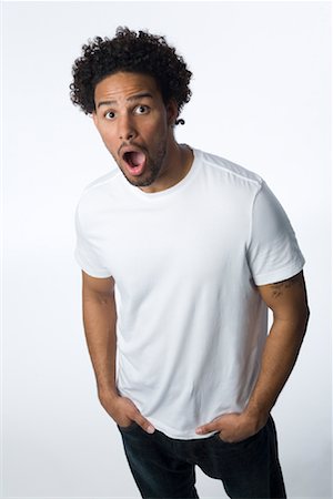 surprised black people - Portrait of Man Stock Photo - Rights-Managed, Code: 700-02038093