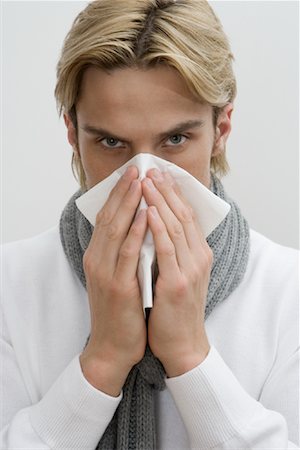sneeze allergies - Man Blowing Nose Stock Photo - Rights-Managed, Code: 700-02033904