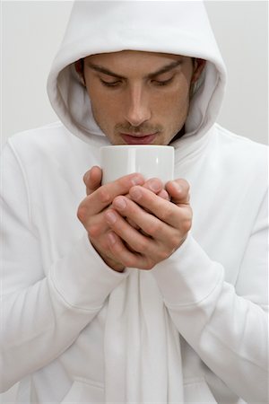 Portrait of Man Drinking Coffee Stock Photo - Rights-Managed, Code: 700-02033909