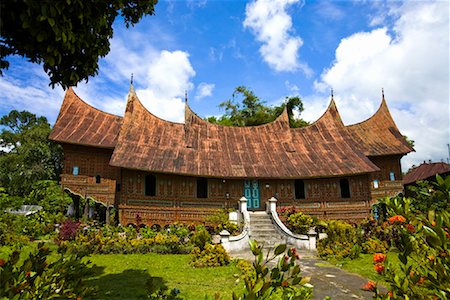 sumatra tourist destinations - Traditional Minangkabua House, Pandai Sikat, Sumatra, Indonesia Stock Photo - Rights-Managed, Code: 700-02046601