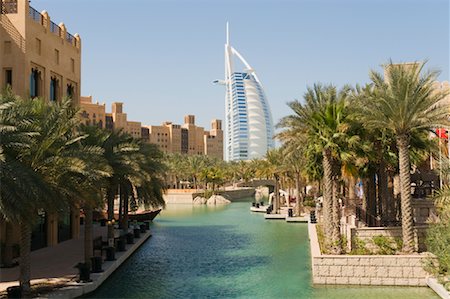 simsearch:700-03075663,k - Madinat Jumeirah Complex, Burj al Arab Hotel in Background, Jumeirah, Dubai, United Arab Emirates Stock Photo - Rights-Managed, Code: 700-02046737