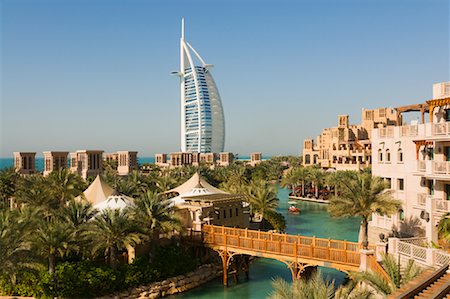 simsearch:700-03075663,k - Madinat Jumeirah Complex, Burj al Arab Hotel in Background, Jumeirah, Dubai, United Arab Emirates Stock Photo - Rights-Managed, Code: 700-02046747