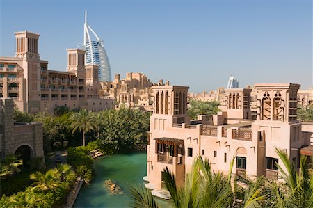 simsearch:700-03075663,k - Madinat Jumeirah Complex, Burj al Arab Hotel in Background, Jumeirah, Dubai, United Arab Emirates Stock Photo - Rights-Managed, Code: 700-02046740