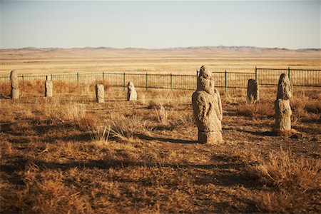 fenced in - Headstones in Graveyard, Khustain Nuruu National Park, Mongolia Stock Photo - Rights-Managed, Code: 700-02046986