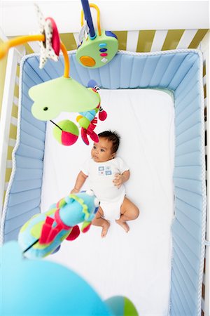 Baby Lying in Crib Stock Photo - Rights-Managed, Code: 700-02047067