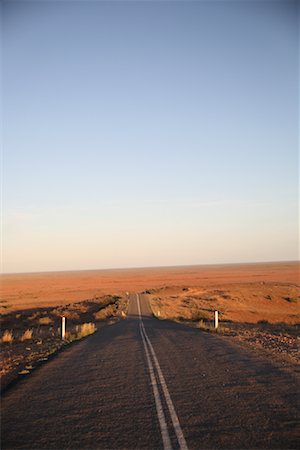 simsearch:600-01604007,k - Road Through Mundi-Mundi Plains, Broken Hill, Far West, New South Wales, Australia Stock Photo - Rights-Managed, Code: 700-02055912