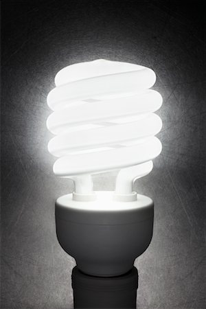 energy icons - CFL Lightbulb Stock Photo - Rights-Managed, Code: 700-02063955