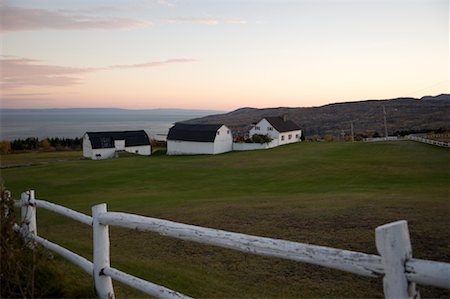 structure of there farm houses - Route Du Fleuve, Charlevoix, Quebec, Canada Stock Photo - Rights-Managed, Code: 700-02071144