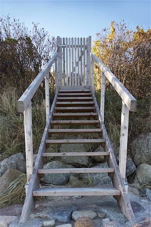 dahme - Wooden Stairs and Gate Stock Photo - Rights-Managed, Code: 700-02071352